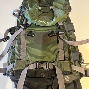 Dakine Olive and Black Adventure snowboarding backcountry Backpack